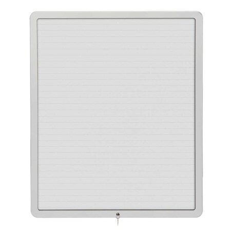 United Visual Products Sliding Door Wood Corkboard, 48"x36", Ligh, UV9003OCS-LTOAK-RUBBER UV9003OCS-LTOAK-RUBBER